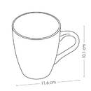 Becher "Umami" 310 ml, Porzellan, Linienmuster Modell 3