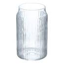 Bierkrug &bdquo;Line&ldquo; aus Glas 500 ml, Glas, Transparent Durchsichtig