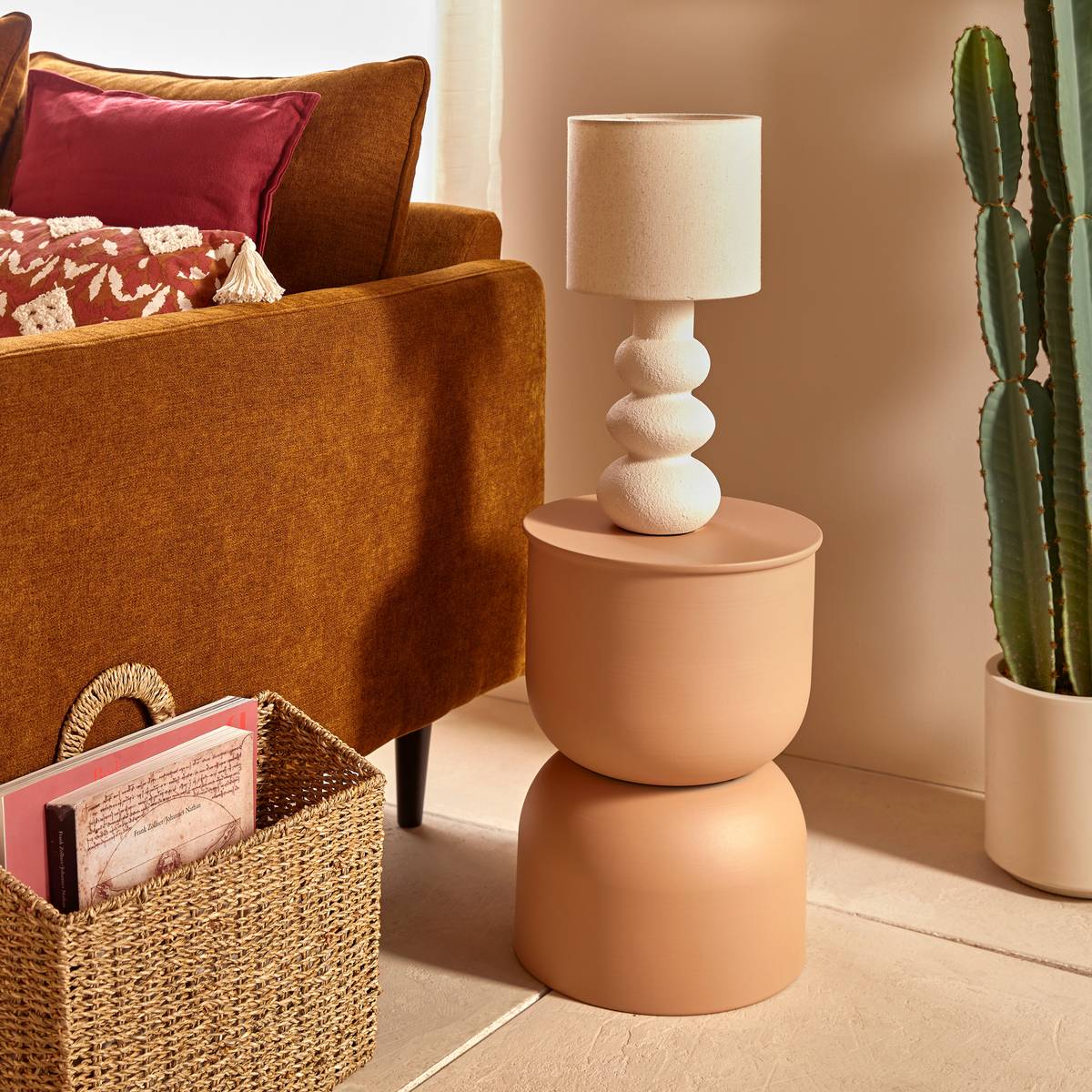 Beistelltisch "Palomba" Beige, D.31 cm Beige