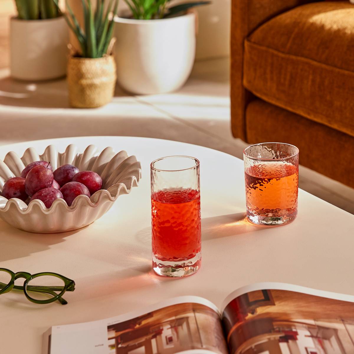 6er-Set hohe Becher "Celia" 300 ml, Glas, Transparent Durchsichtig
