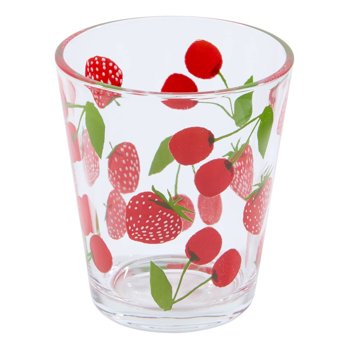 Niedriges Trinkglas "Fruity" 330 ml, Glas Modéle A