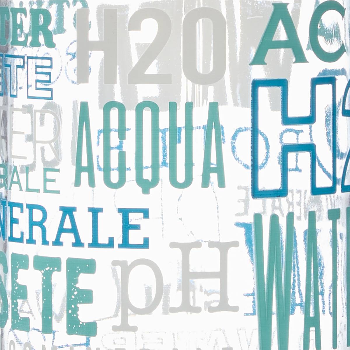 Flasche "Aqua" Glas, Mehrfarbig Mehrfarbig 3