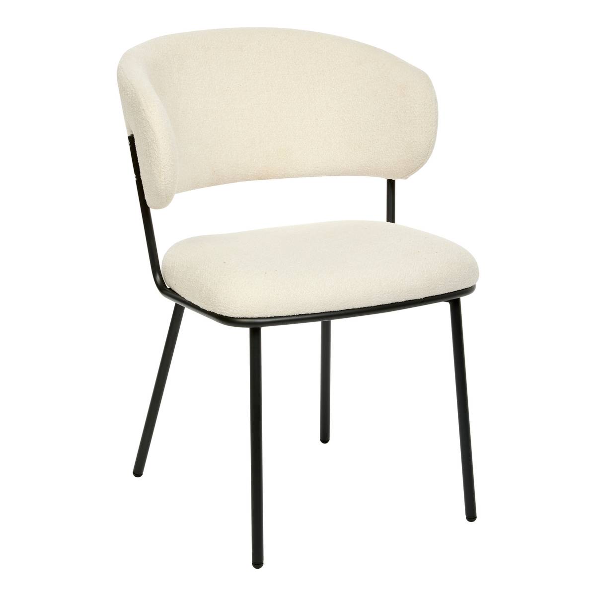 2er-Set St&uuml;hle "Alba" Stahl, Polyester, Wei&szlig; Wei&szlig;