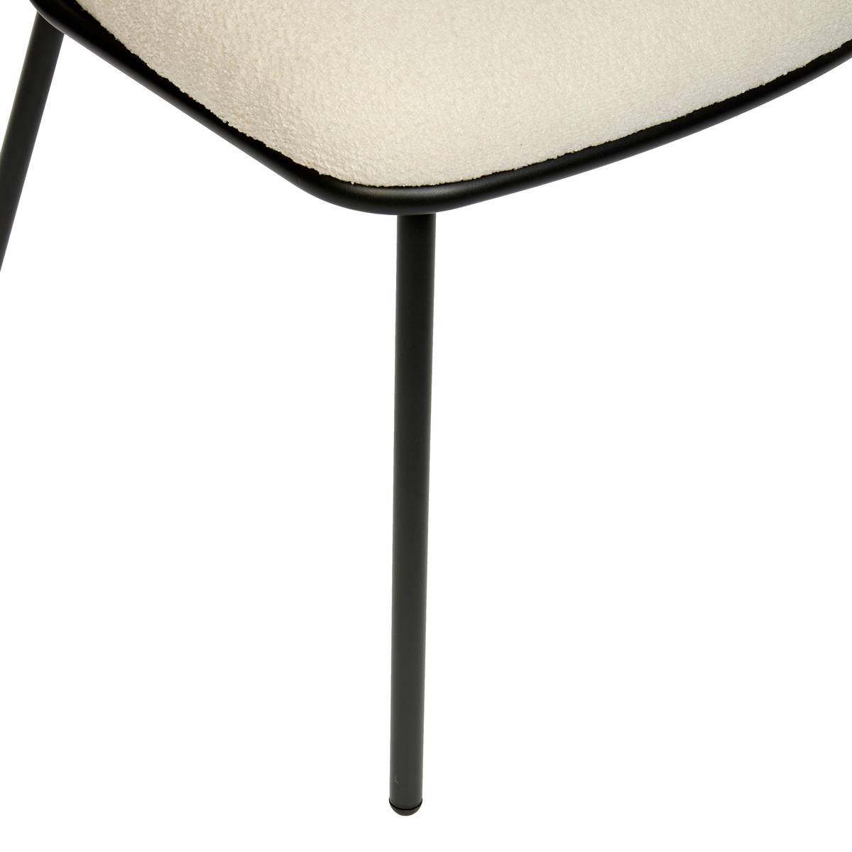 2er-Set St&uuml;hle "Alba" Stahl, Polyester, Wei&szlig; Wei&szlig;