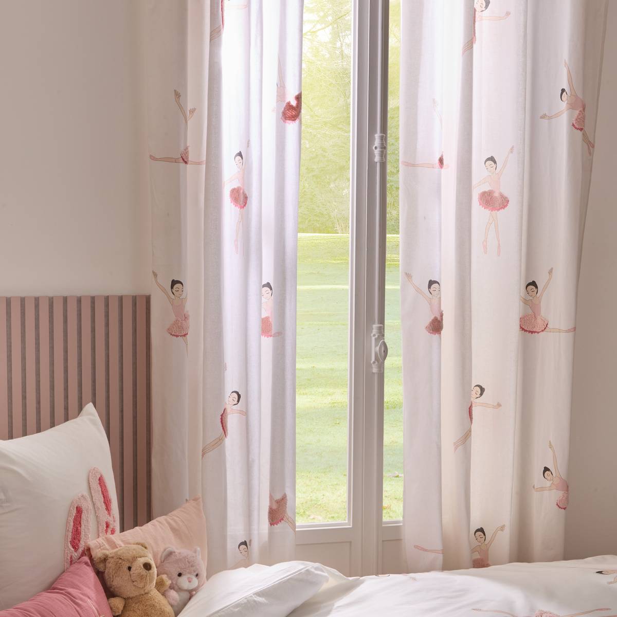 Kinder-Vorhang "Tufy" Rosa, 260x140 cm Rosa