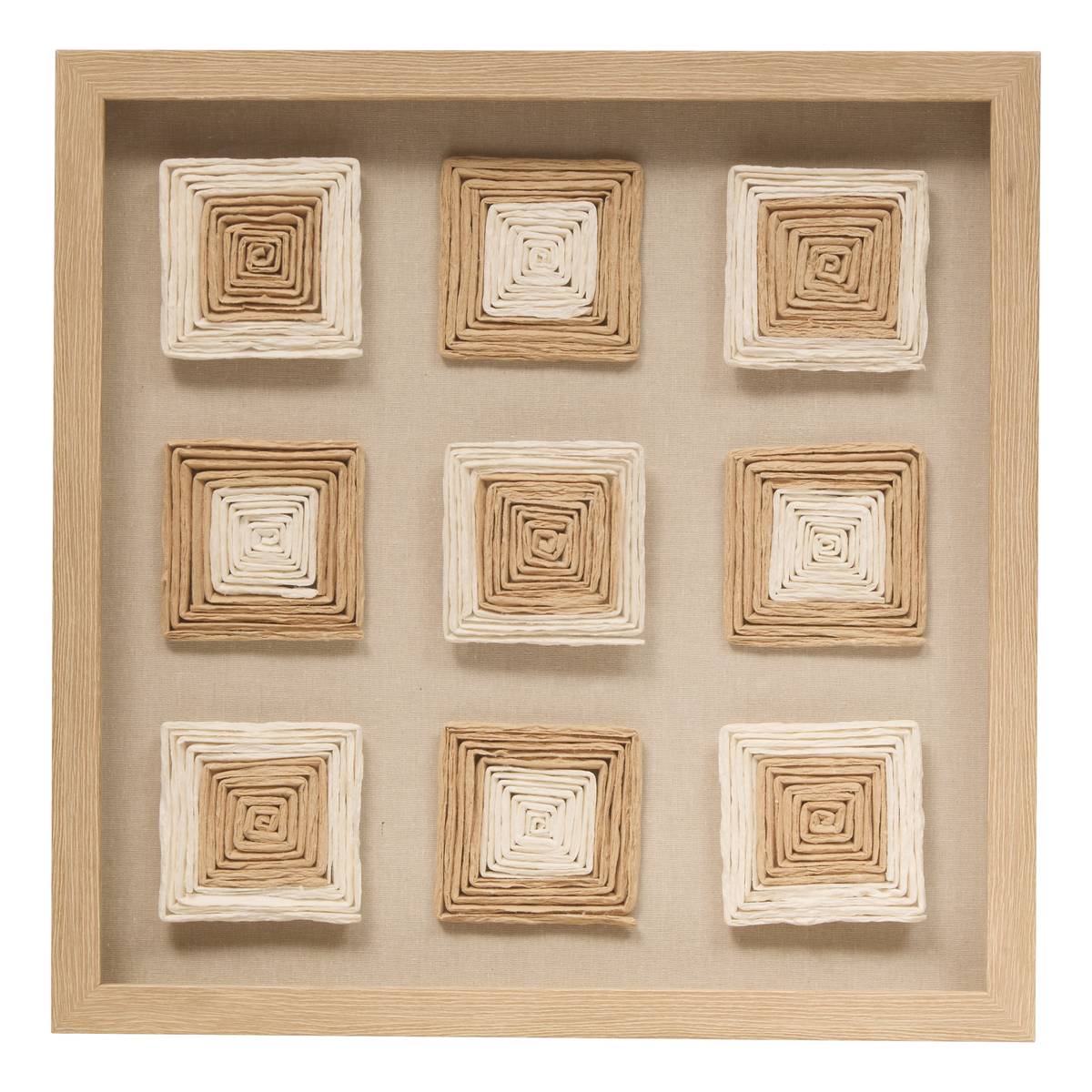 Wanddekoration 'Rafael' Beige, 50x50 cm Beige