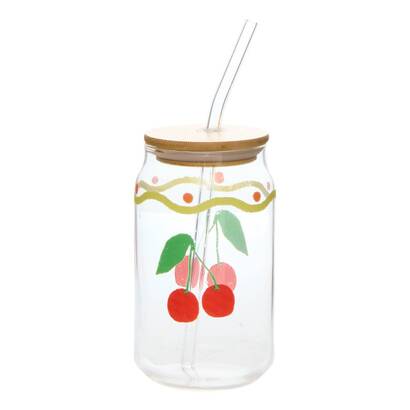 Glas in dosenform "fruity" 520 ml, borosilikatglas