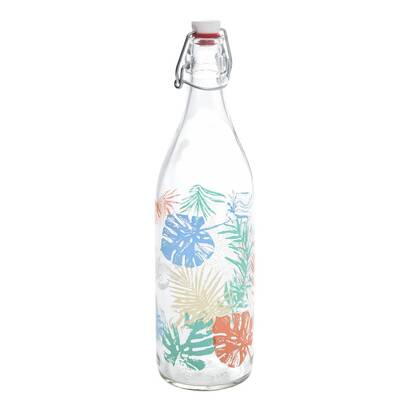 Flasche &bdquo;hello summer&ldquo; glas, mehrfarbig