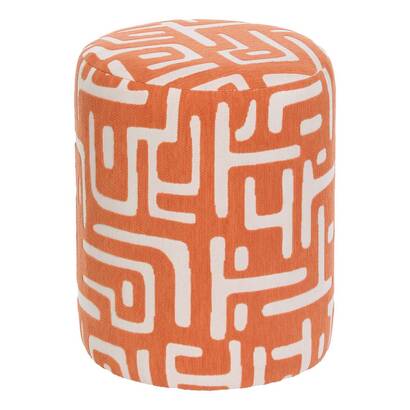 Pouf "delor" orange