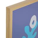 Gerahmtes Poster "Libe" Blau, 40x30 cm Blau