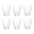Set mit 6 Bechern "Marg'Eau" 290 ml, Glas, Transparent Durchsichtig