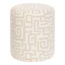 Pouf "Delor" Wei&szlig; Beige / Blanc