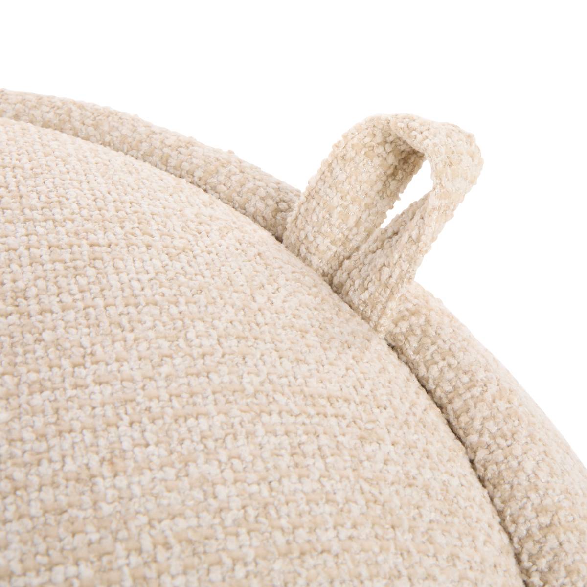 Truhenhocker "Elior" Creme, D.60 cm Cremefarben