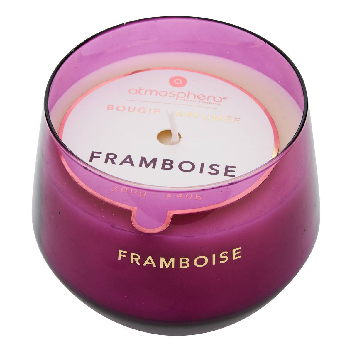 Duftkerze "Glowy" Fruchtiger Duft, Himbeere, 300g Himbeere