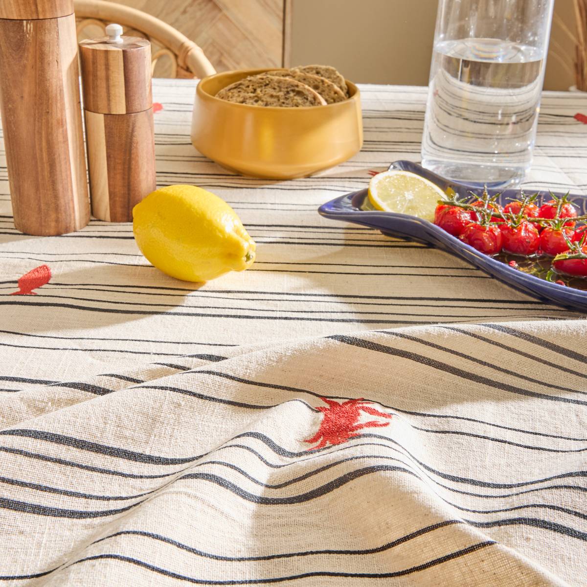 Tischdecke "Ozeanien" 250x150 cm, Beige Beige