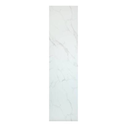 Dekorative wandtafel "bano" 240x60 cm, wei&szlig;
