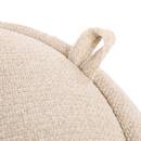Truhenhocker "Elior" Creme, D.60 cm Cremefarben