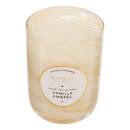 Duftkerze rund "Wavy" Holziger Duft, Gourmet-Duft, Amber-Vanille, 275g Bernstein und Vanille