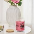 Duftkerze rund "Viky" Fruchtiges Parfum, Himbeere, 435g Himbeere