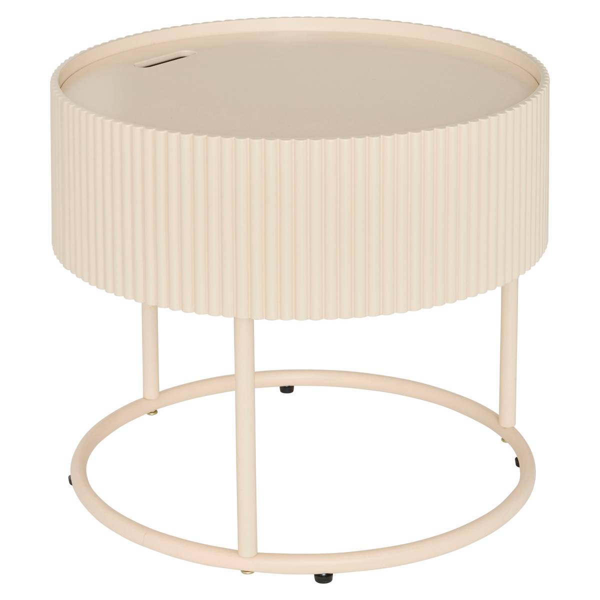 Couchtisch "Juna" Beige, Ø 45 cm Beige