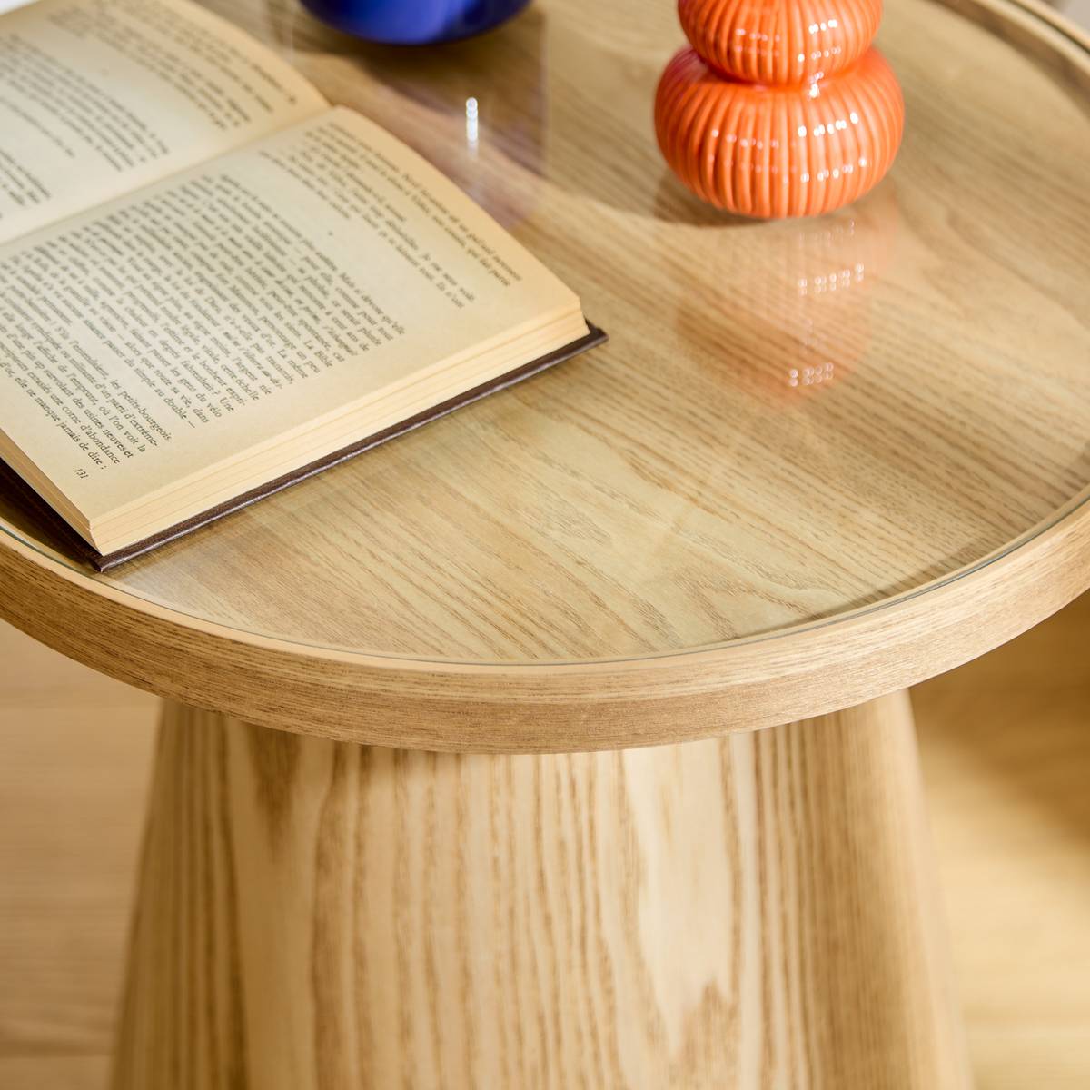 Beistelltisch "Hercyna" Beige, Ø 45 cm Beige