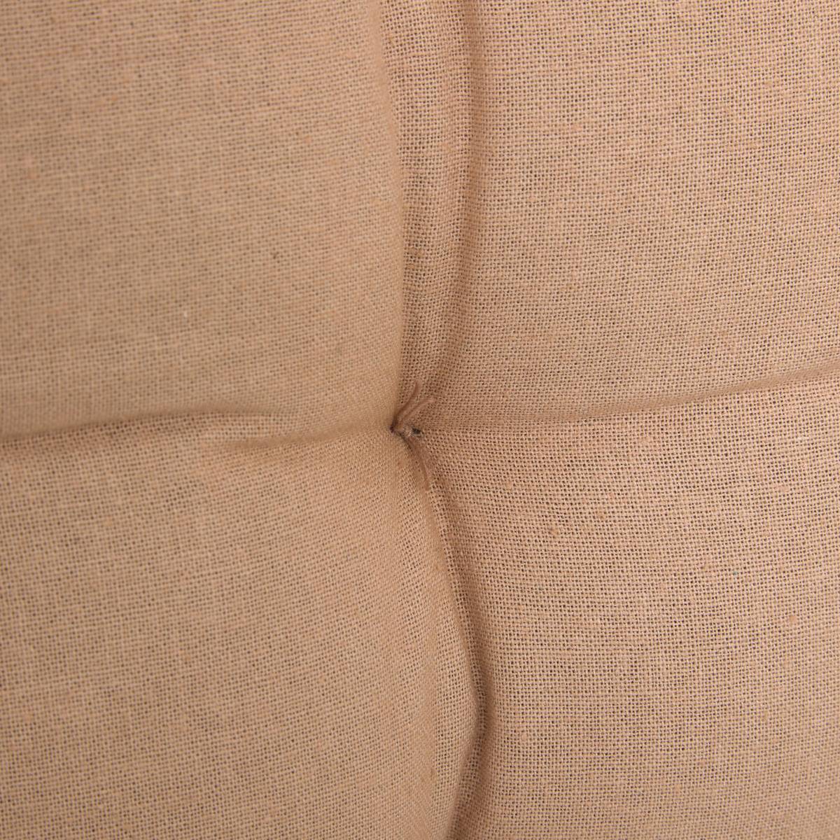Bodenkissen "Groove" Beige Leinen, 120x60 cm Leinenbeige