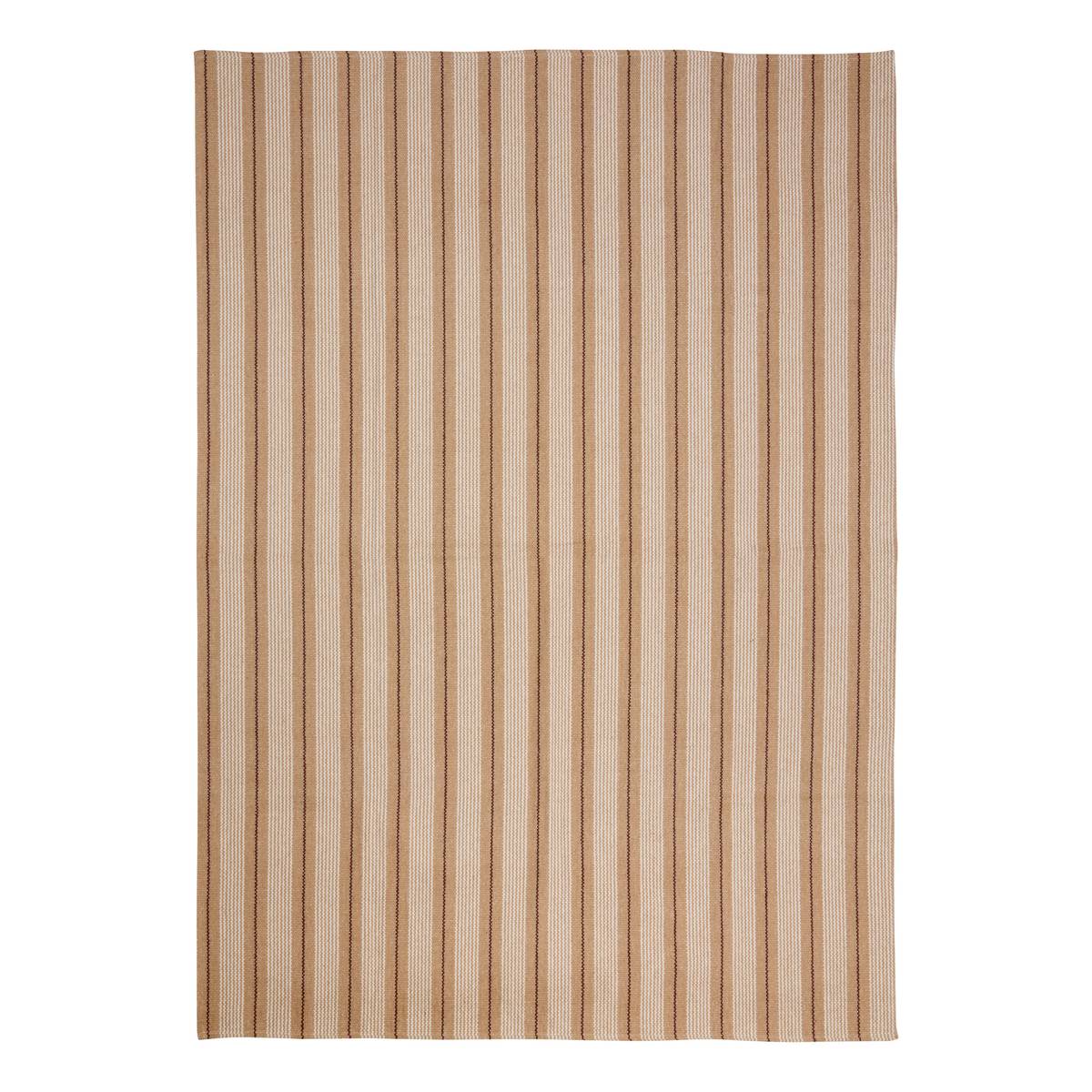 Teppich "Groove" Beige Leinen, 170x120 cm Leinenbeige