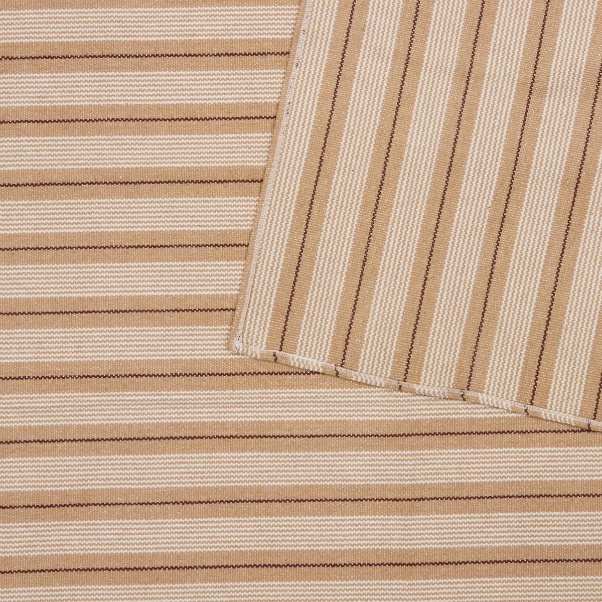 Teppich "Groove" Beige Leinen, 170x120 cm Leinenbeige