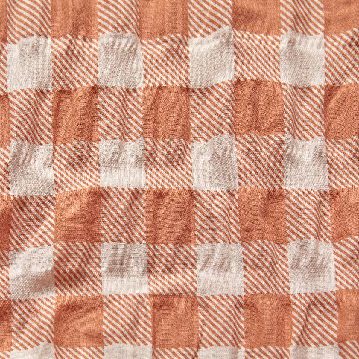 Bettwäsche-Set "Vichy" Terrakotta, 240x220 cm Terracotta