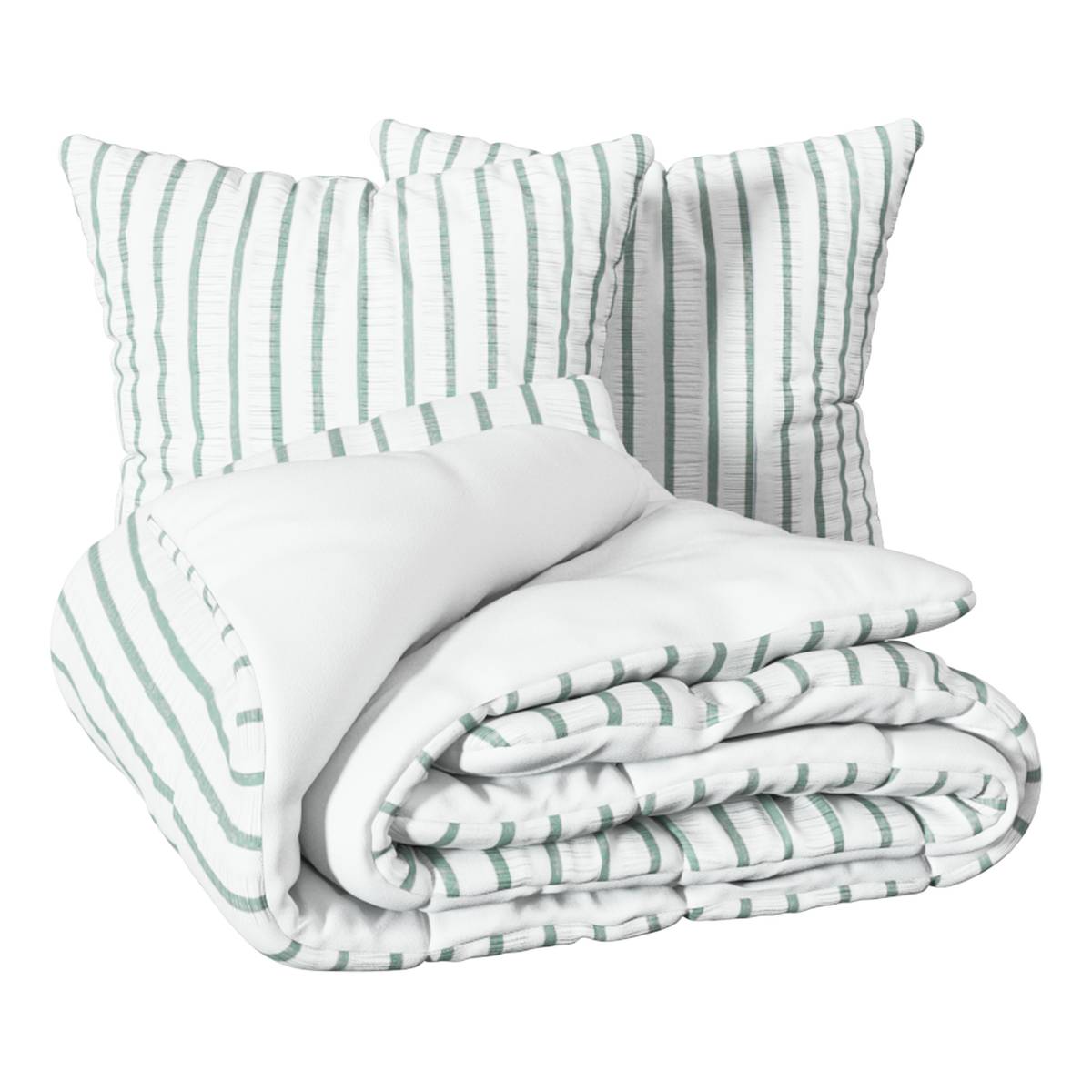 Bettwäsche-Set "Stripes" Grün, 240x220 cm Grün