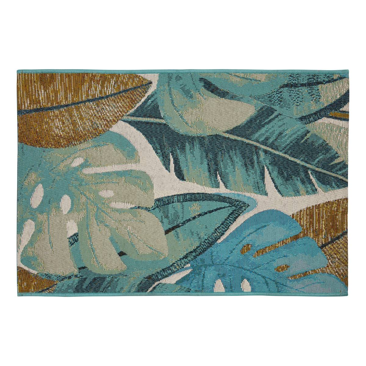 Teppich "Tropisch" Blau, 90x60 cm Blau 1