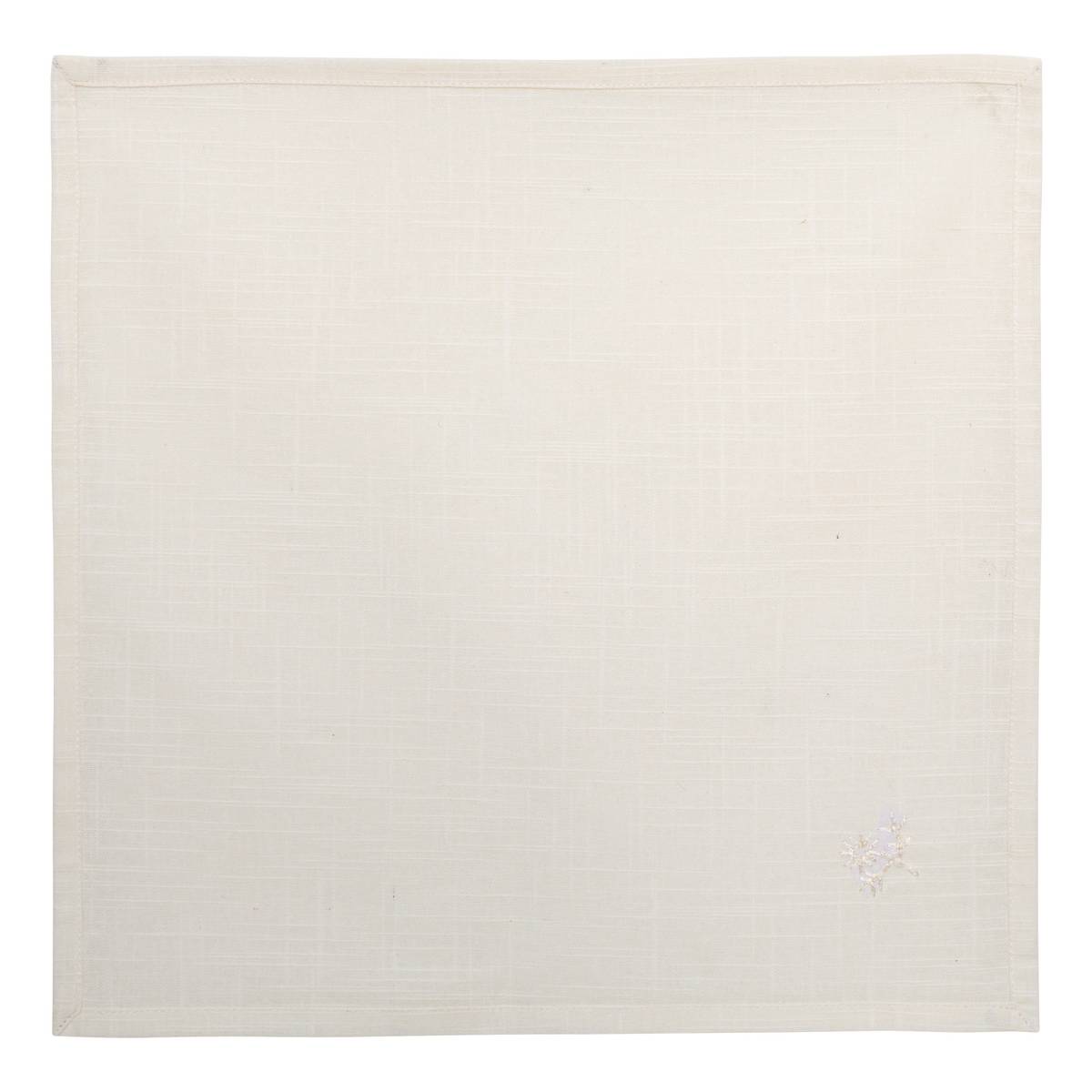 Set mit 4 Servietten "Joy" Weiß, 180 g/m2, 40x40 cm Weiß
