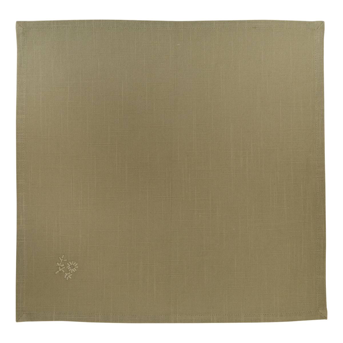 Set mit 4 Servietten "Joy" Khakigrün, 180 g/m2, 40x40 cm Khakigrün