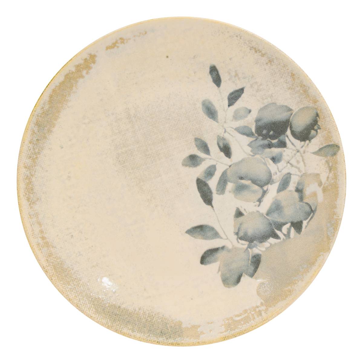 Flacher Teller "Silvia" Steinzeug (Keramik), D.25,8 cm Grau