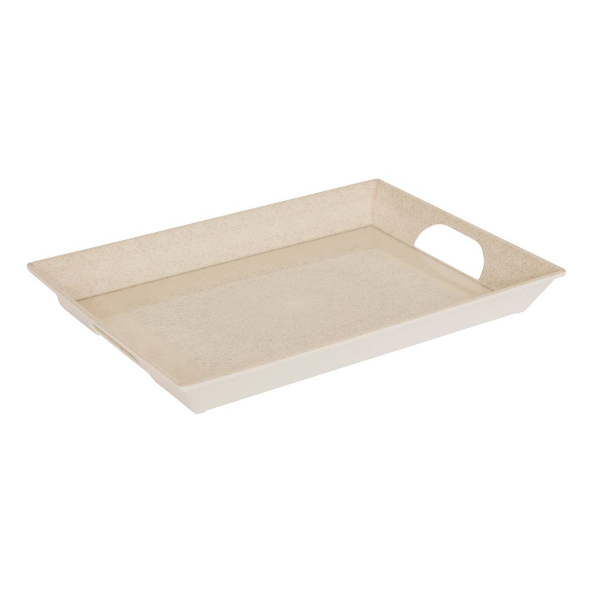 Tablett "Solene" 40,6x29,6 cm Beige
