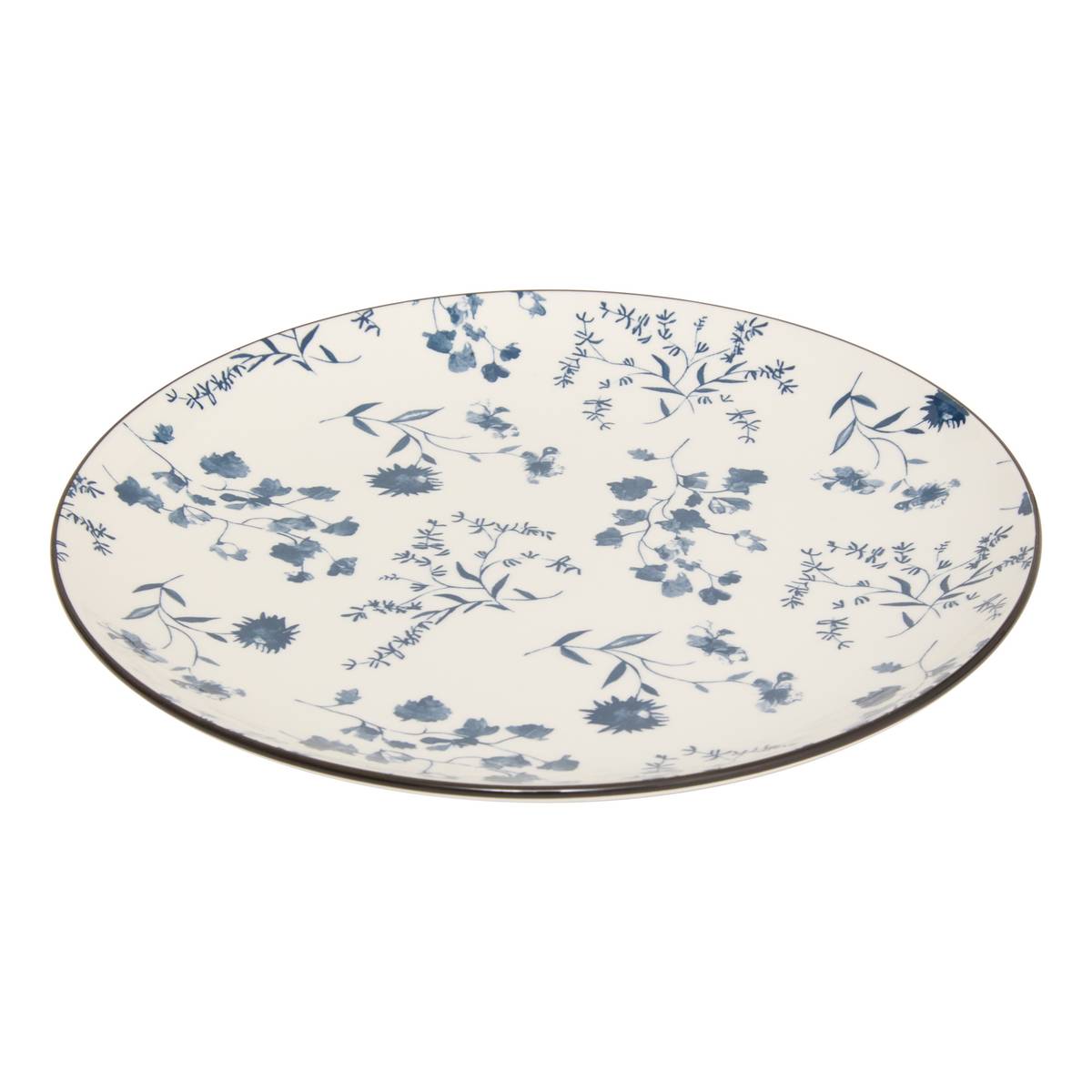 6er-Set flache Teller "Umami" Porzellan, D.26,5 cm, Blau Blau 2