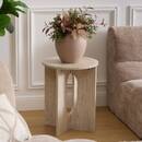 Beistelltisch "Anaya" Beige, Ø 40 cm Beige