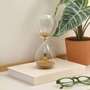 Sanduhr "Popi" H.20,8 cm Beige