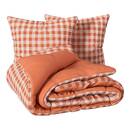 Bettwäsche-Set "Vichy" Terrakotta, 240x220 cm Terracotta