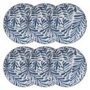 Set mit 6 Desserttellern "Umami" Porzellan, D.19,4 cm, Blau Blau 1