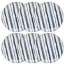 Set mit 6 Desserttellern "Umami" Porzellan, D.19,4 cm, Blau Blau 4