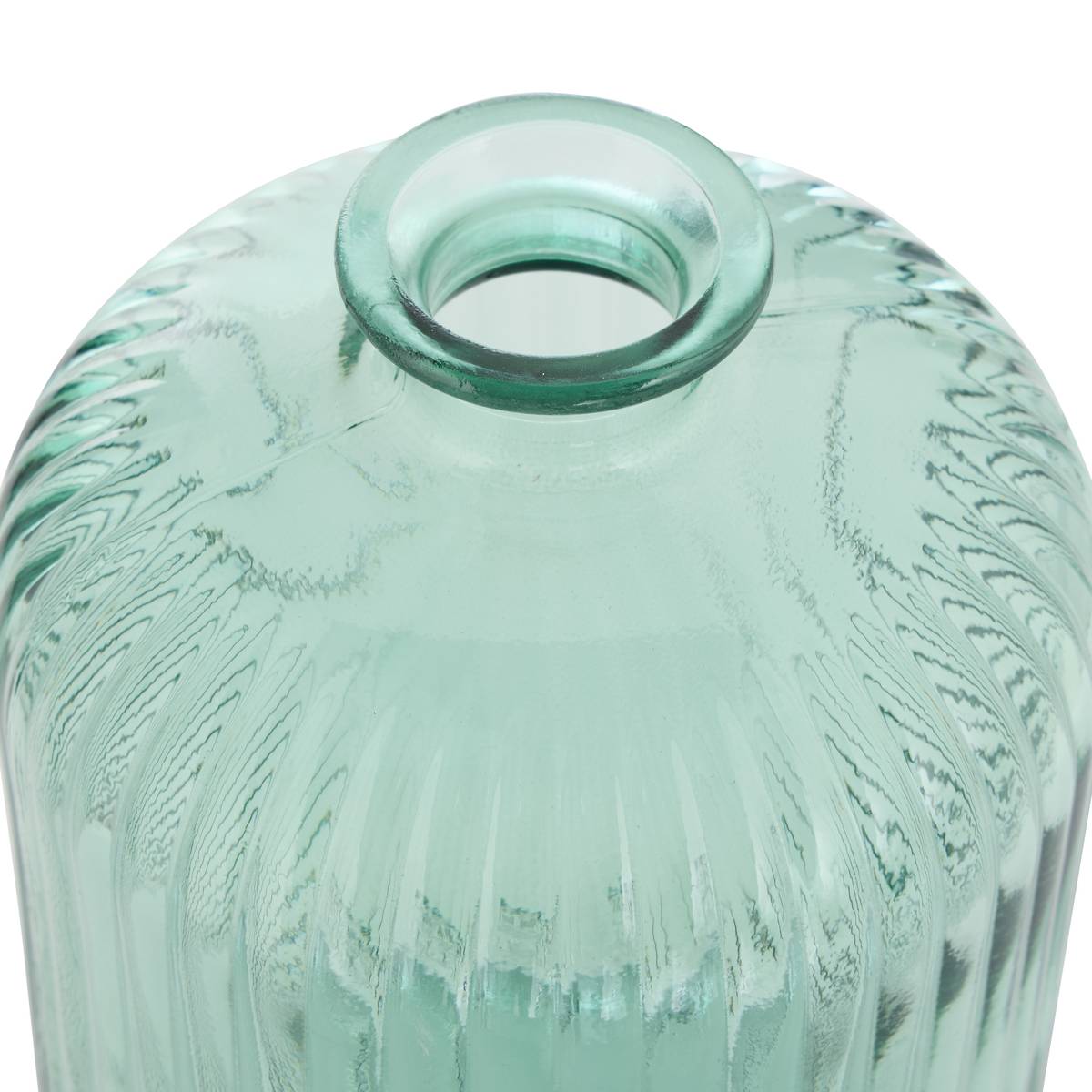 Vase "Luz" Recyceltes Glas, Grün, H.23 cm Grün