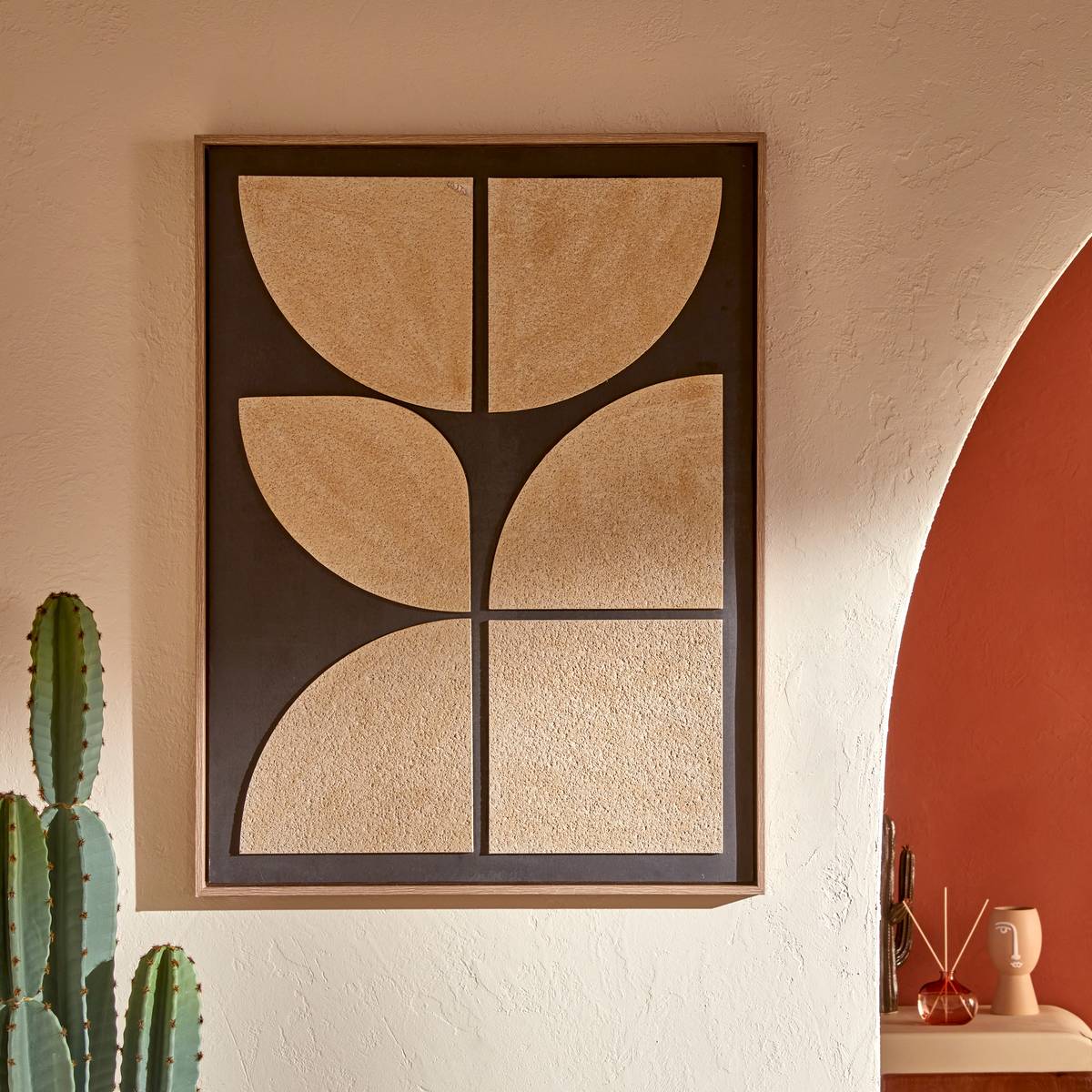 3D-Leinwand "Anouk" 60x80 cm Beige / noir