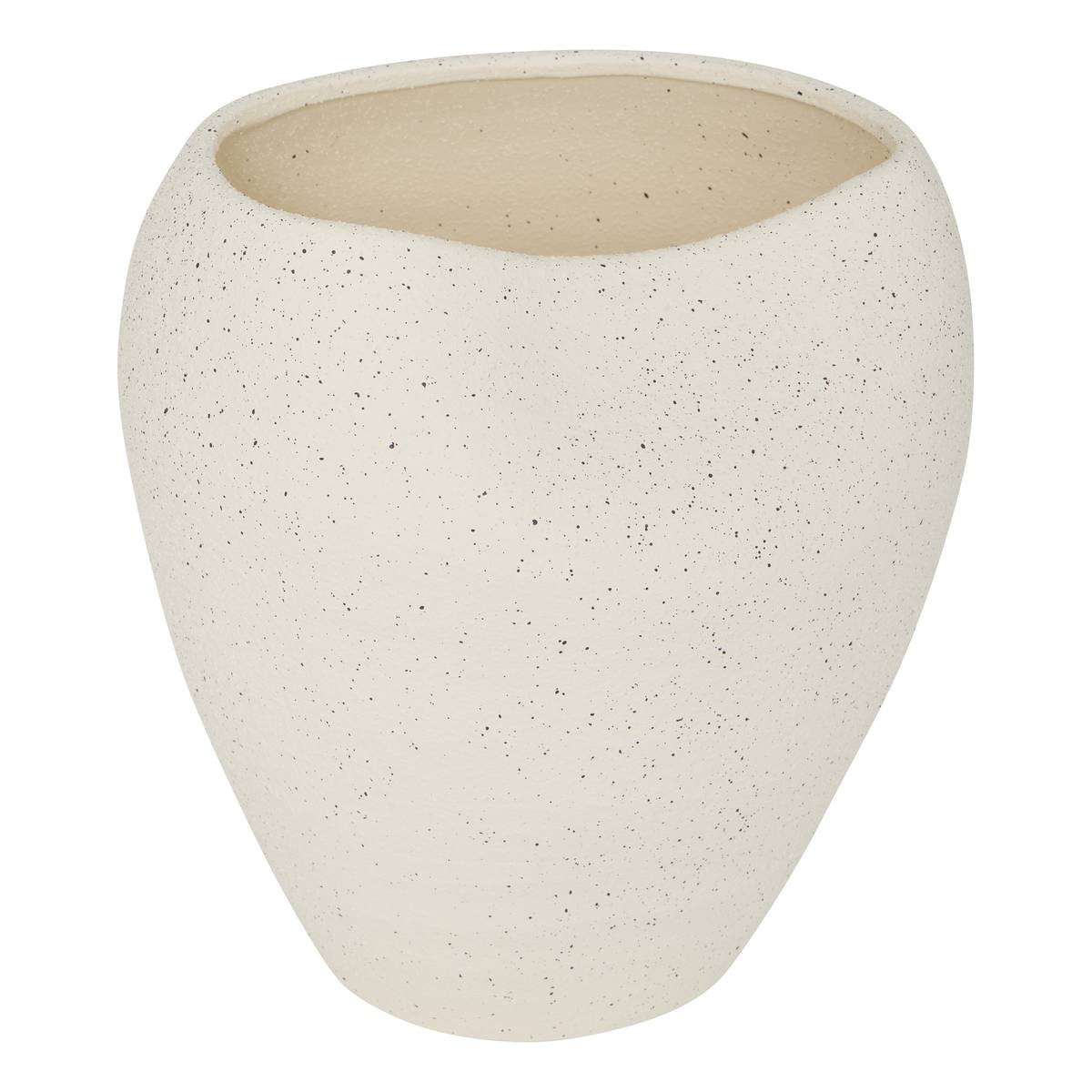 Vase "Sien" Weißes Steinzeug (Keramik), H.29,5 cm Weiß