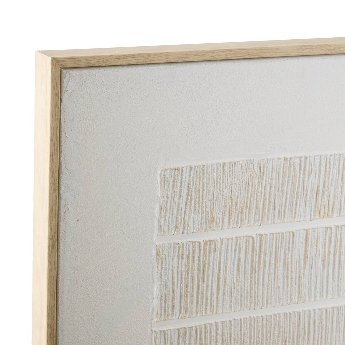 3D-Leinwand "Morens" Wei&szlig;, 100x100 cm Wei&szlig;