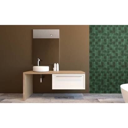 Set mit 2 wandstickern &bdquo;caro&ldquo; gr&uuml;n, 25,4x25,4 cm