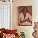 Gerahmtes Gem&auml;lde 'Aicha' Braun, 70x100 cm Braun