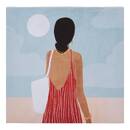 Leinwand "Frany" 28x28 cm Blaue Frau