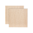 Set aus 2 dekorativen Holzleisten-Paneelen "Colva" Eiche hell Optik, Hintergrund Greige, 60x60 cm Hell-Eichen-Effekt / Grauer Hintergrund