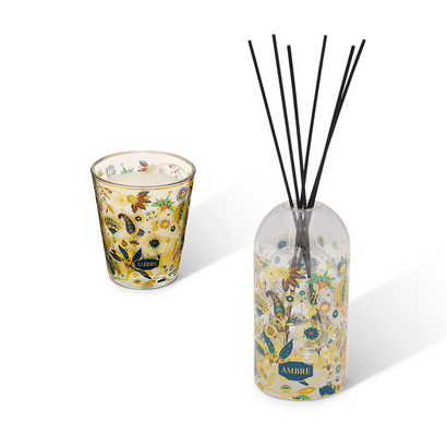 Duftset "ilan" amber, 1 kerze 820g, 1 diffuser 150 ml
